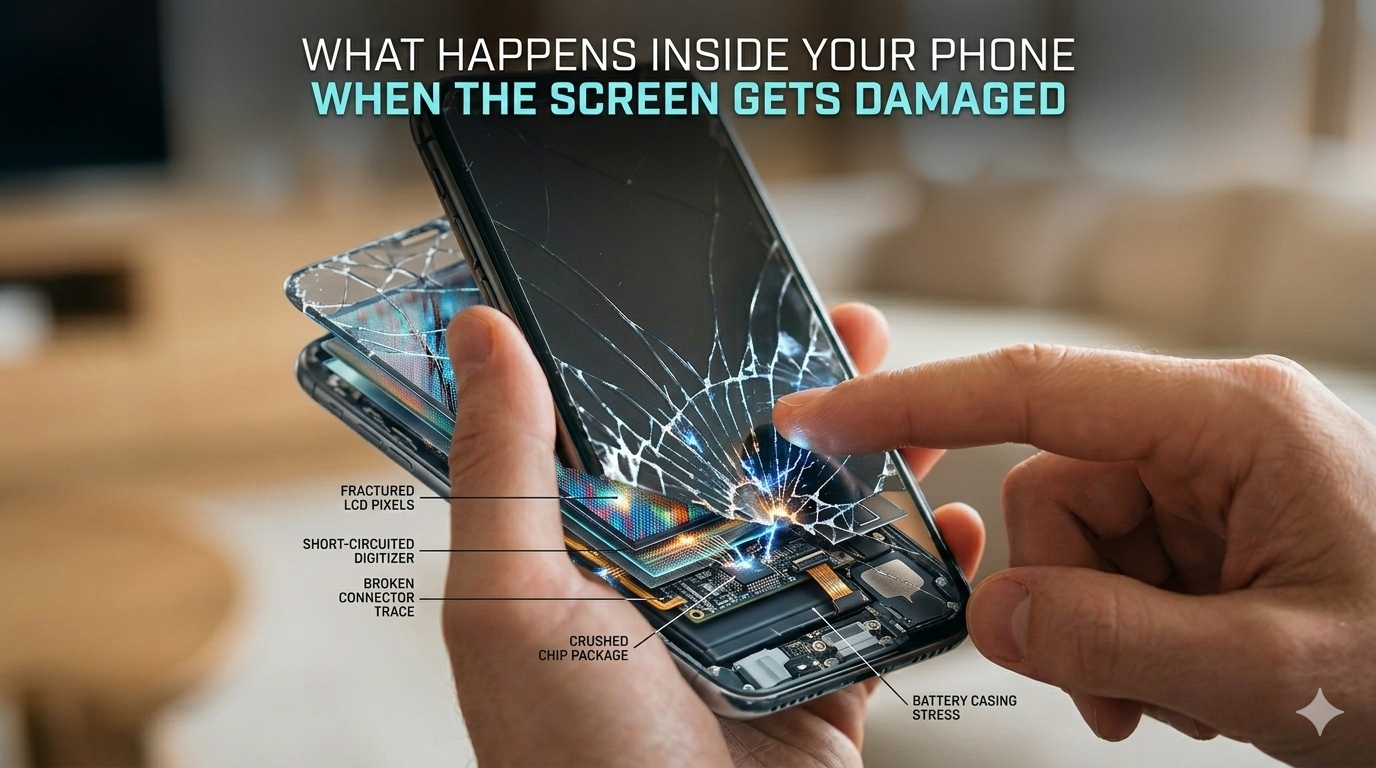 What Happens Inside Your Phone When the Screen Gets Damaged